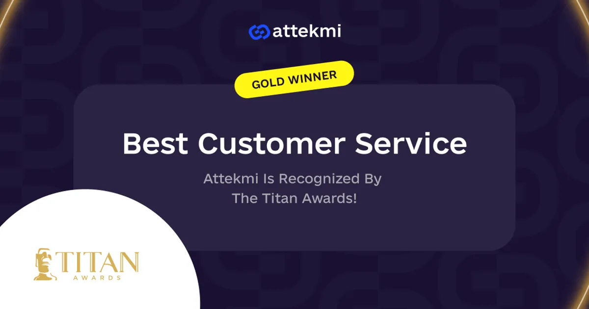 Attekmi Became the Gold Winner of the Titan Awards!