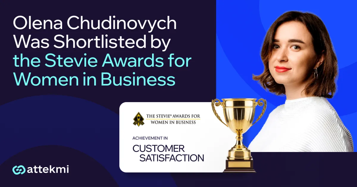 Olena Chudinovych Was Shortlisted by The Stevie Awards for Women in Business 2025!