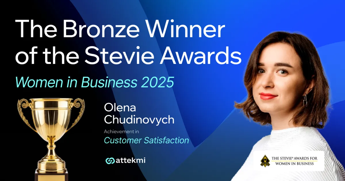 Olena Chudinovych, Attekmi’s CPO, Was Recognized by The Stevie Awards
