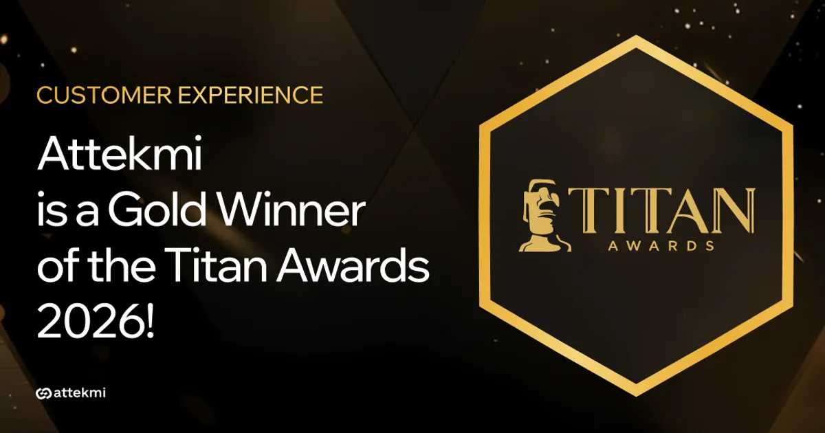 Attekmi Wins the Titan Awards 2026 in the Customer Experience in AdTech Category!