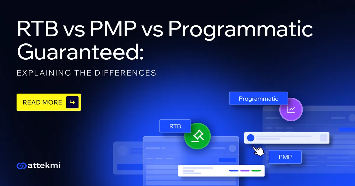 RTB vs PMP vs Programmatic Guaranteed: Explaining the Differences